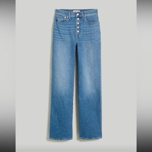 Madewell Perfect Vintage Wide Leg Button Fly Jeans size 31P